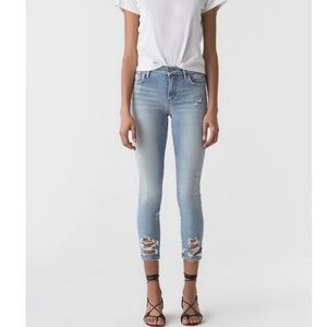 Algolde Sophia Crop Skinny Jeans